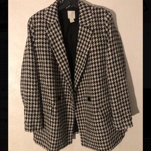 H&M Black and White Blazer